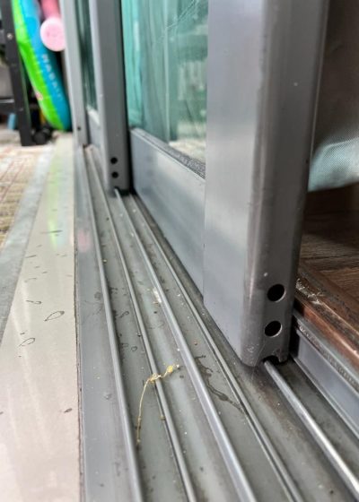 Glass Sliding Door with bottom track